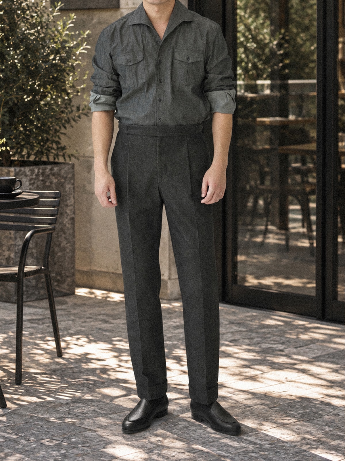 Italian Shirt #2 [Denim black]
