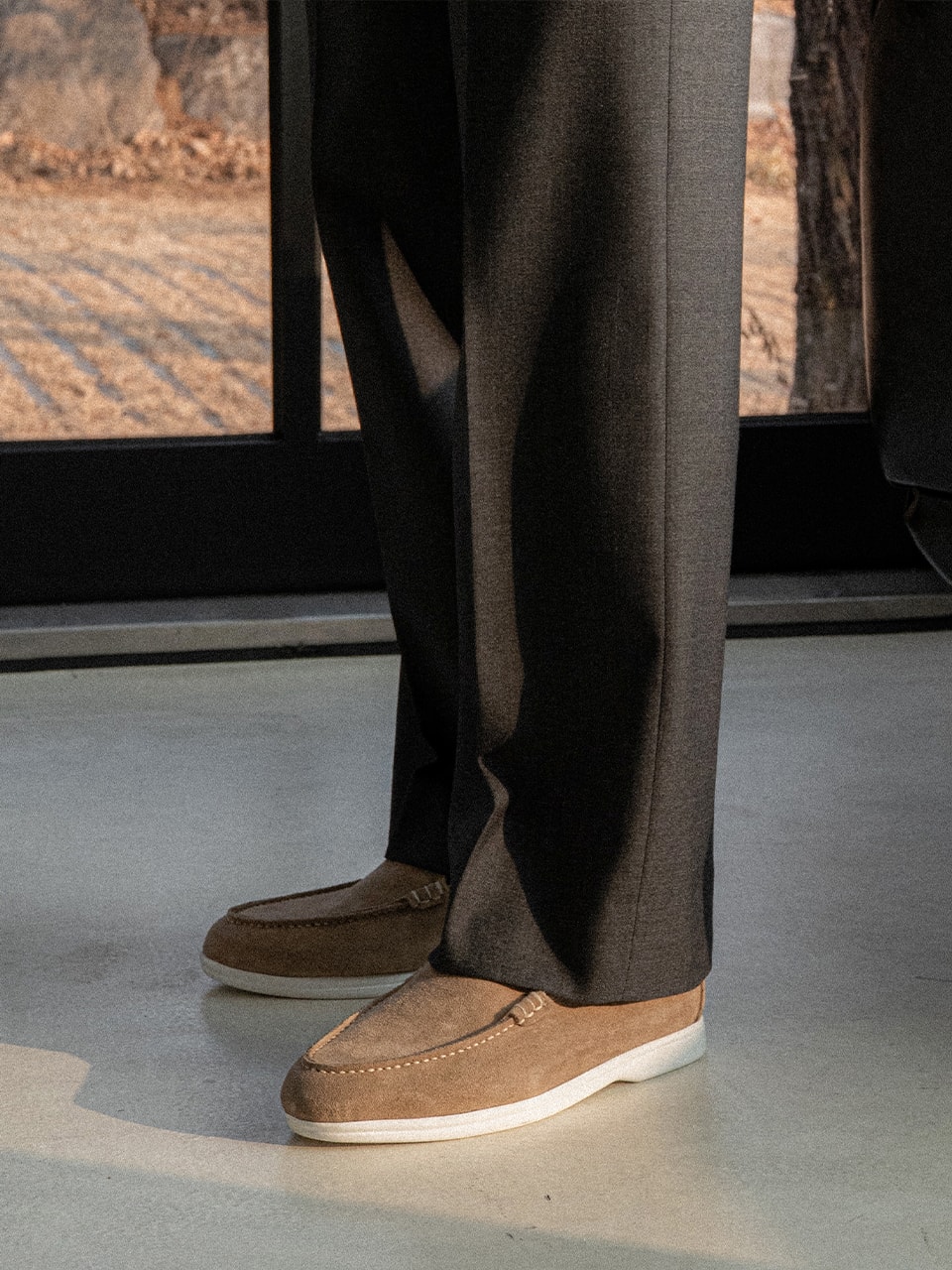 Resort Loafers #502W [Taupe suede]