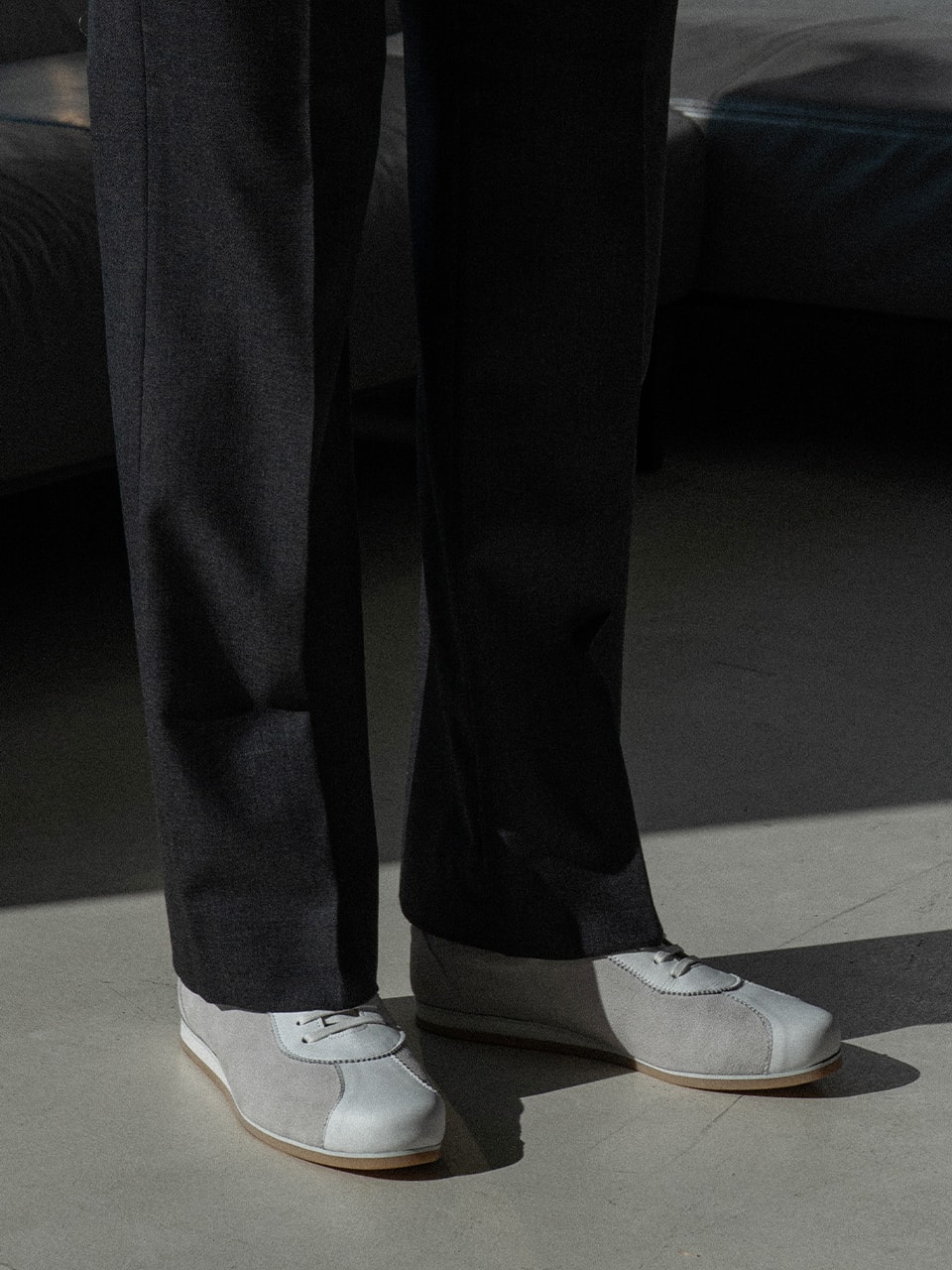 Urban Sneakers #1380 [White suede]