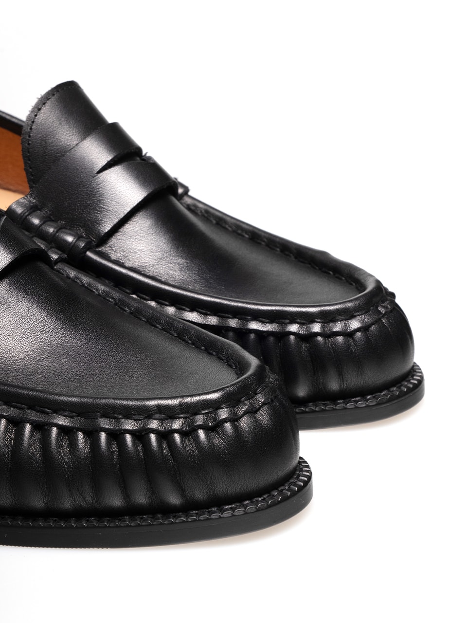 Cimer Shirring Loafers #4411 [Black]