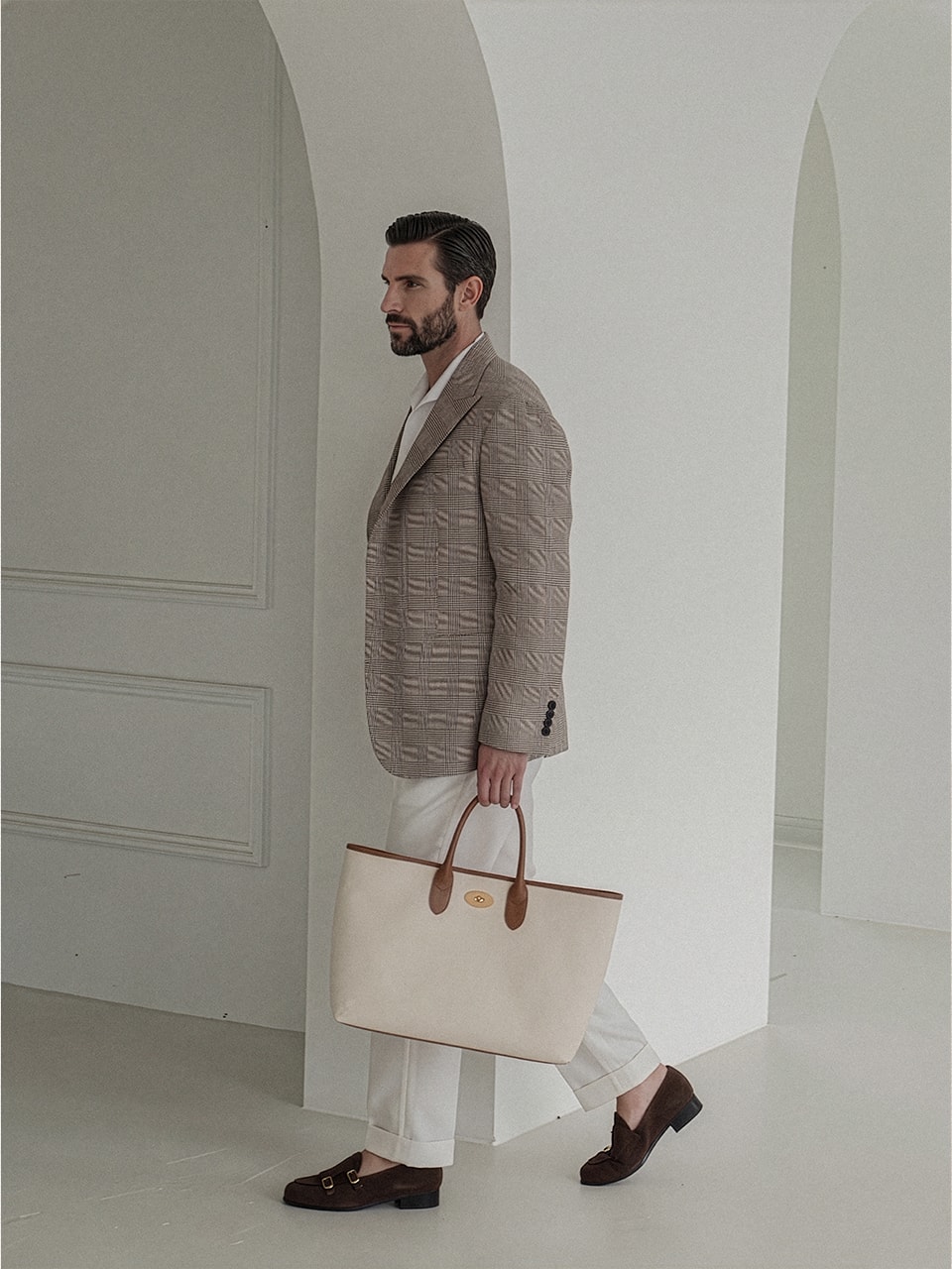 Brera tote bag #1 [Ivory canvas]