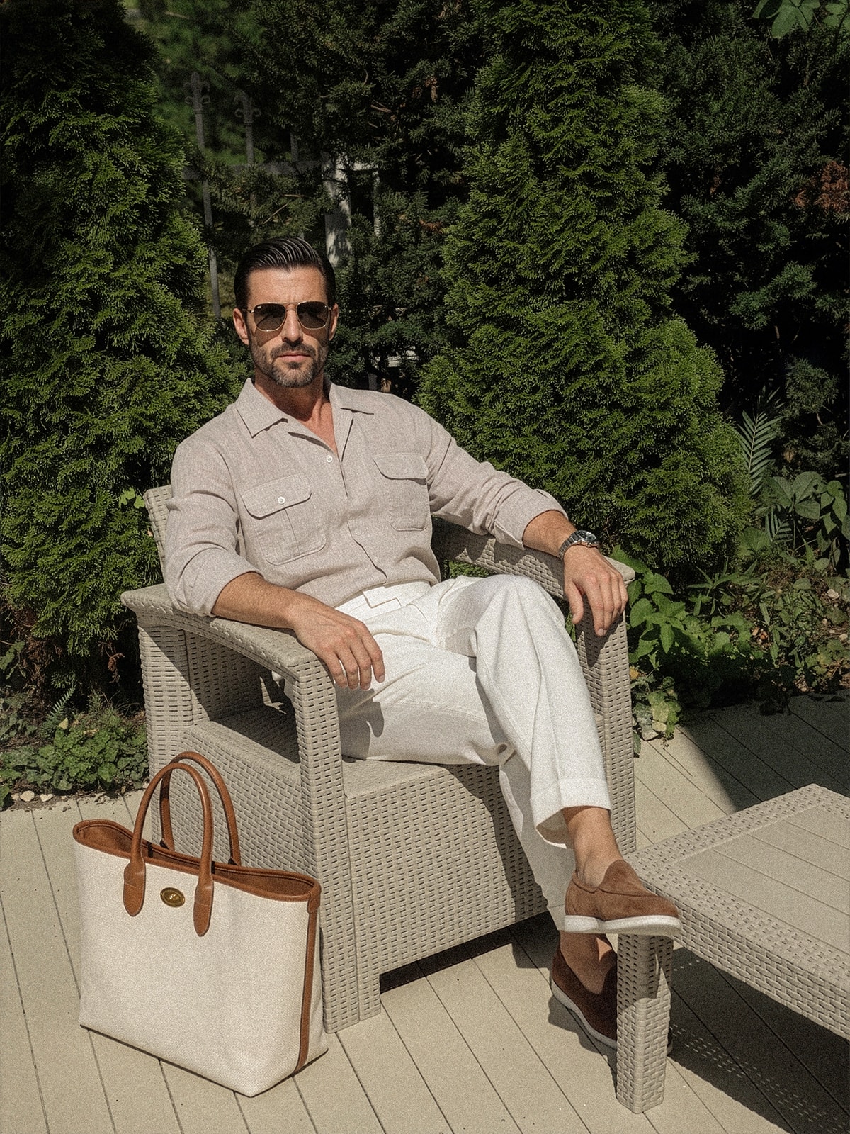 Brera tote bag #1 [Ivory canvas]