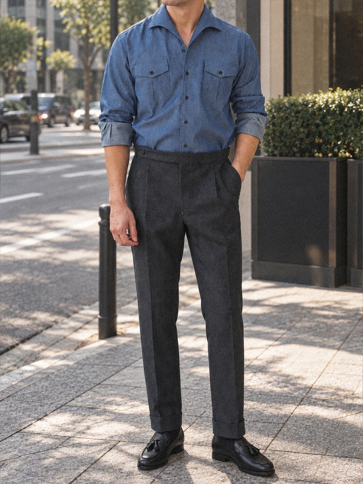 Italian Shirt #2 [Denim blue]