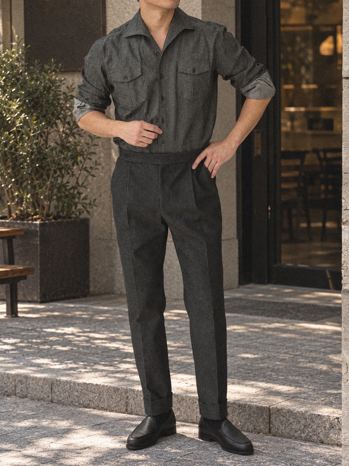 Italian Shirt #2 [Denim black]