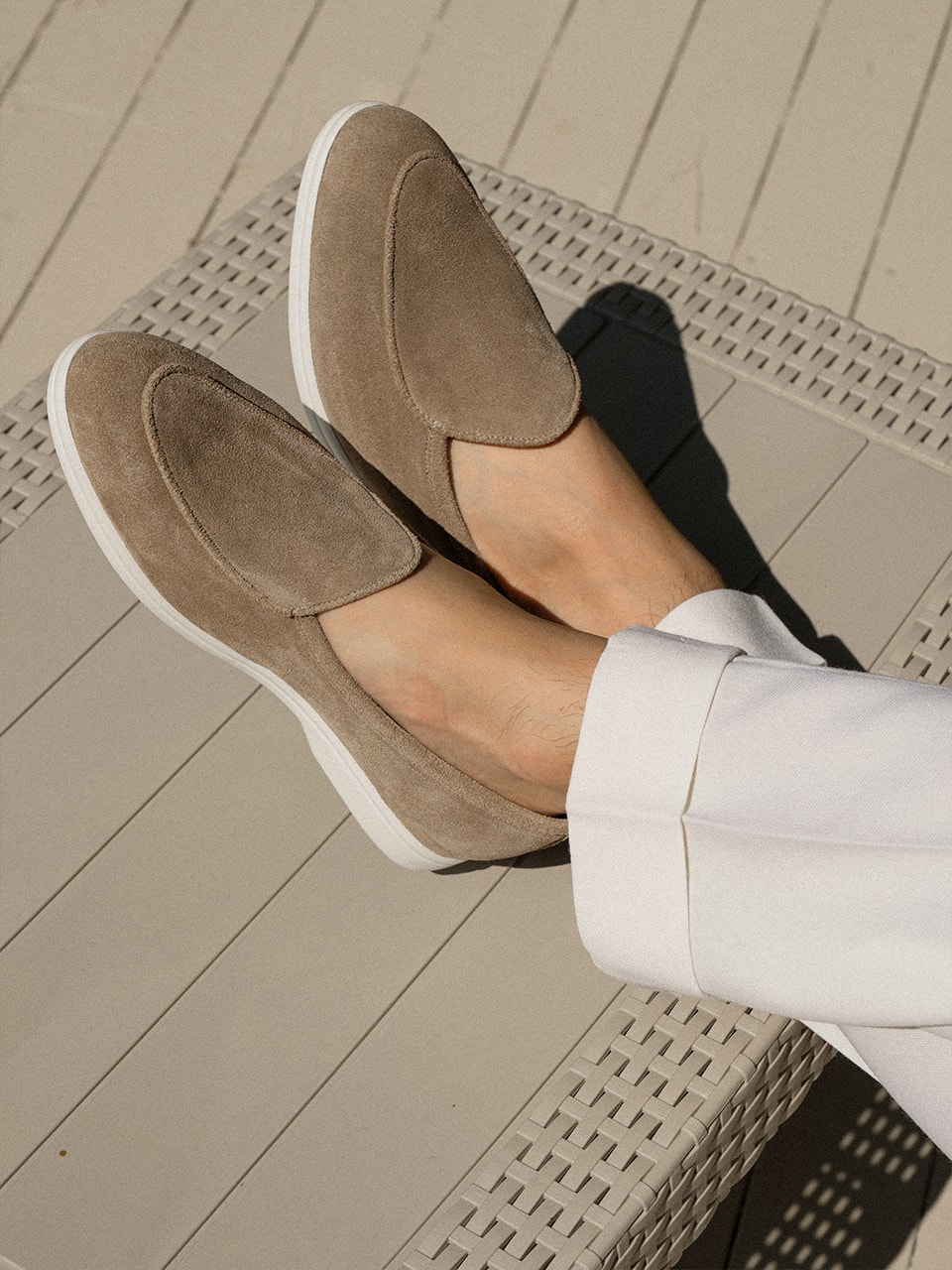 Resort Belgian Loafers #4400W [Taupe suede]