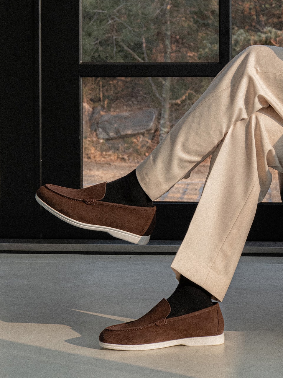 Resort Loafers #502W [Dark brown suede]