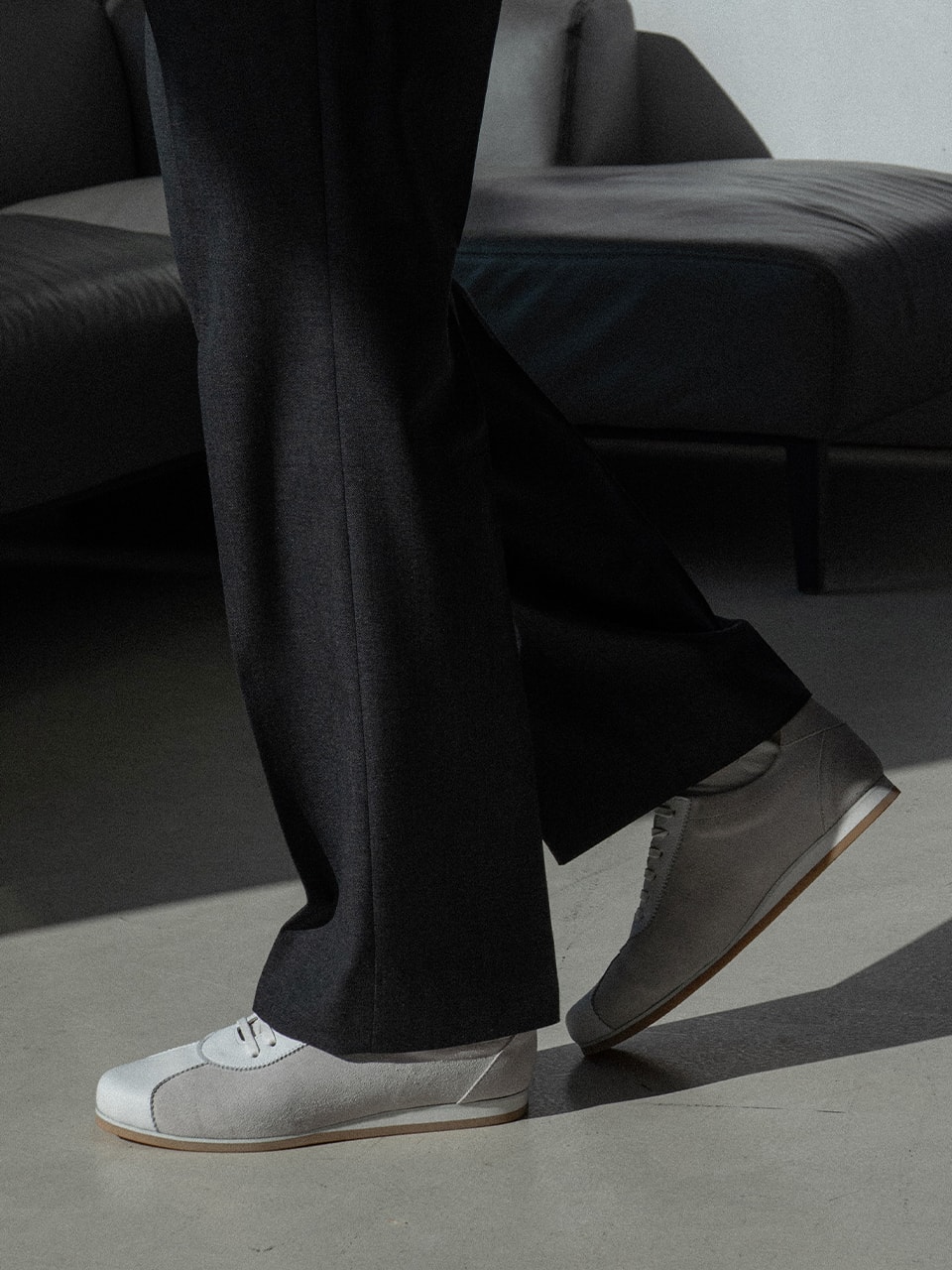 Urban Sneakers #1380 [White suede]