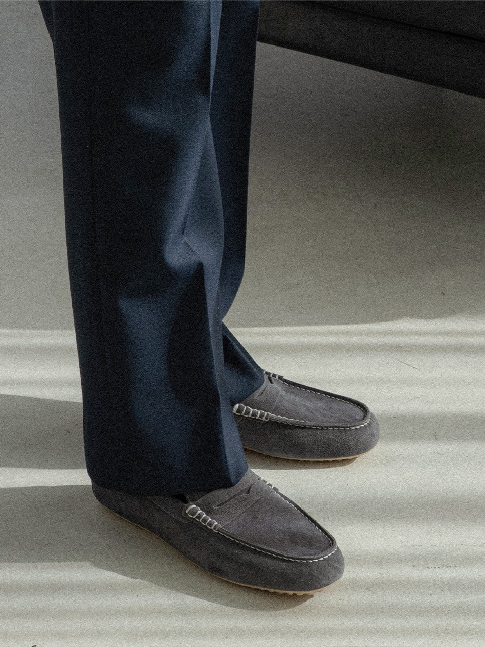 Driving Shoes #600 [Gray suede]