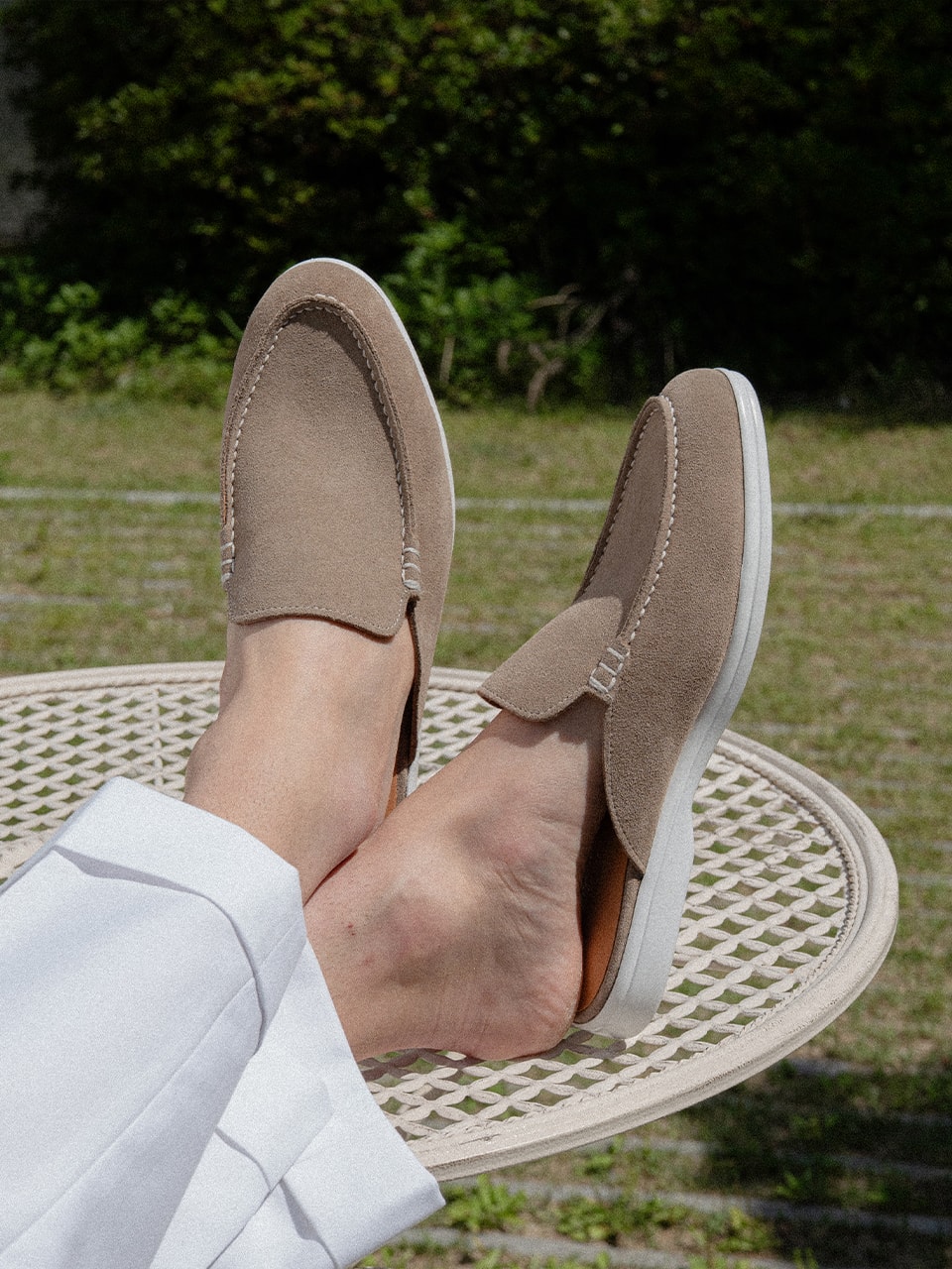 Resort Mules #4413W [Taupe suede]