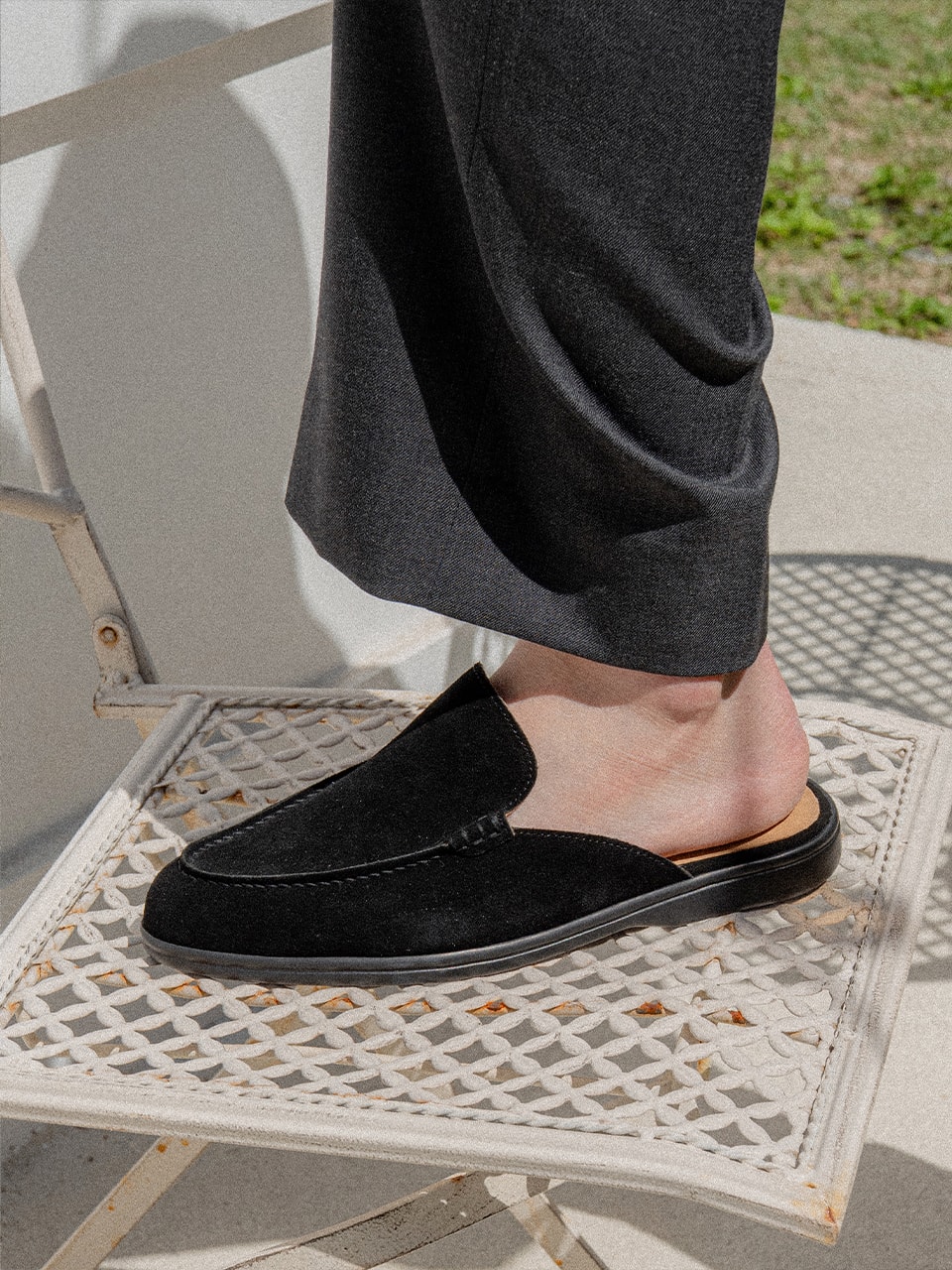 Resort Mules #4413B [Black suede]