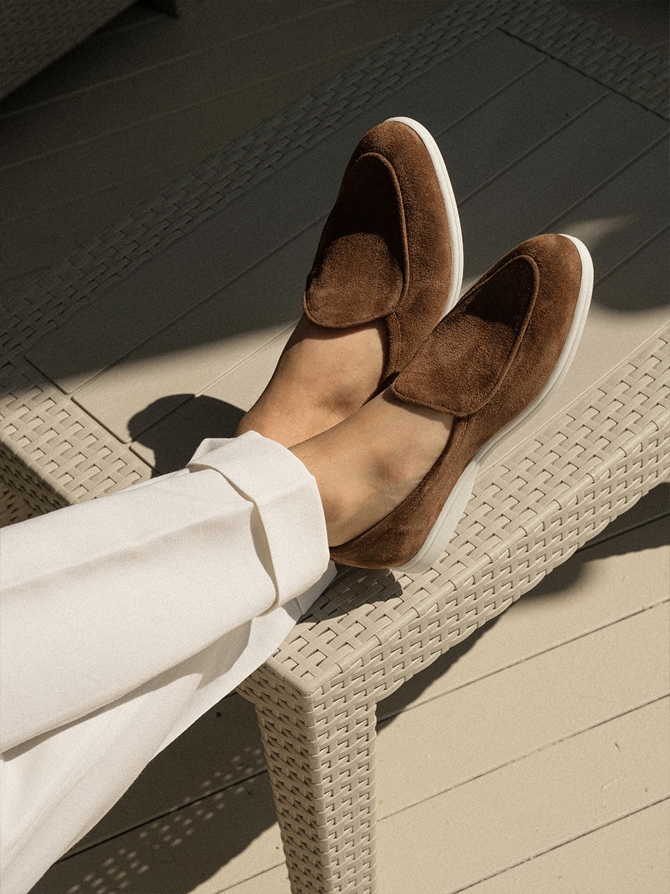Resort Belgian Loafers #4400W [Brown suede]