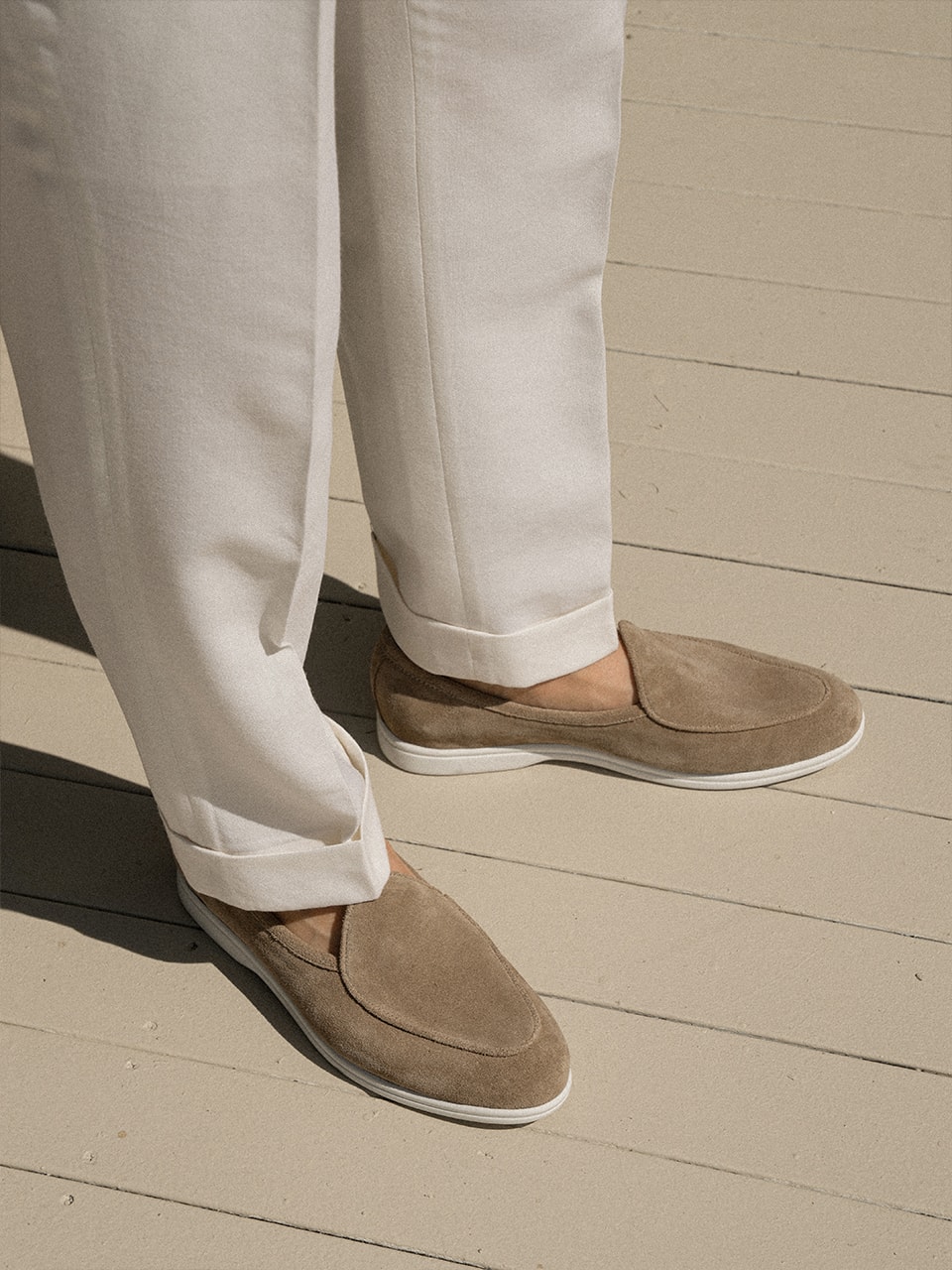 Resort Belgian Loafers #4400W [Taupe suede]