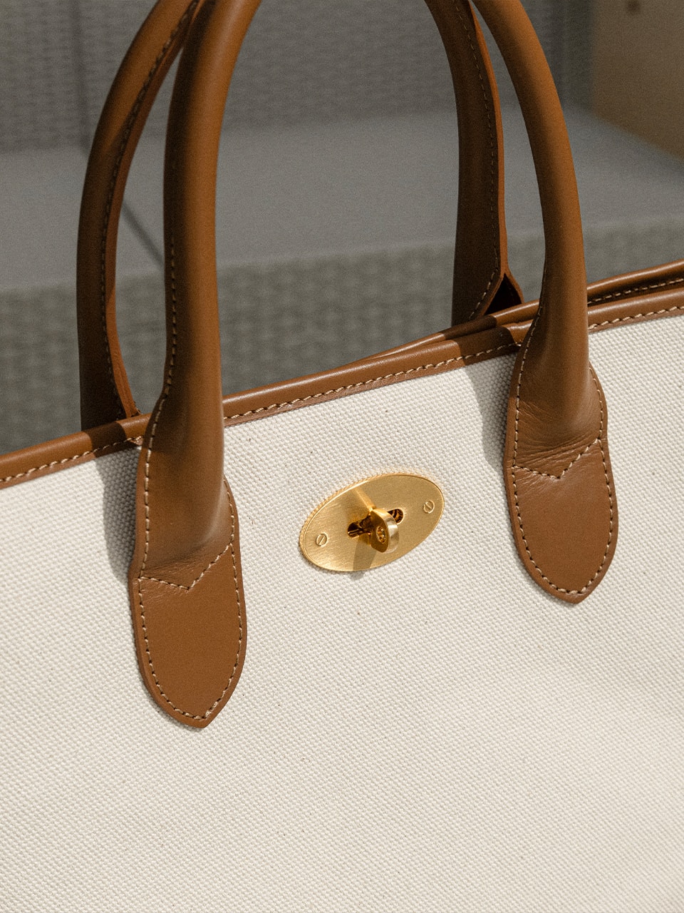 Brera tote bag #1 [Ivory canvas]