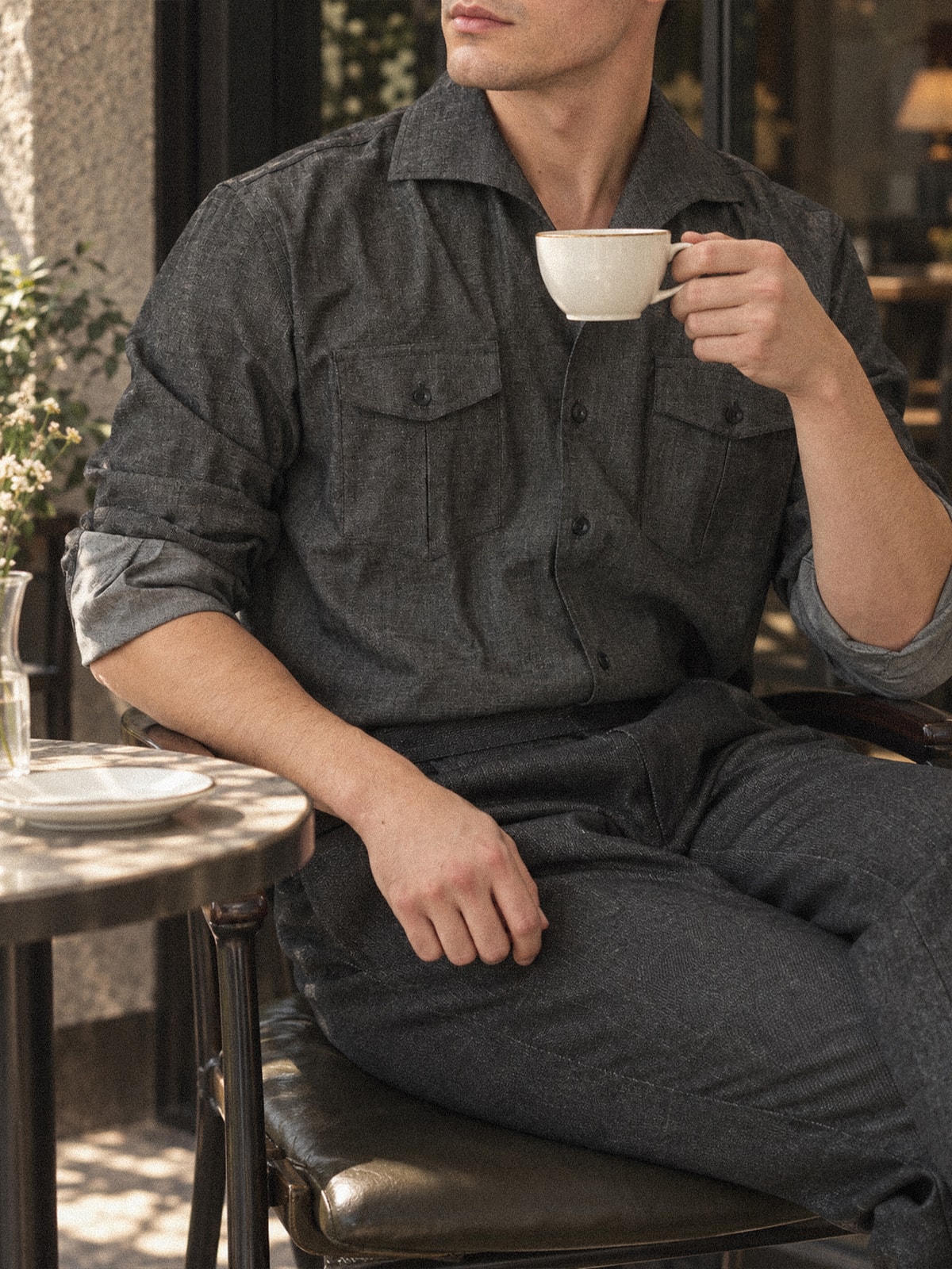 Italian Shirt #2 [Denim black]
