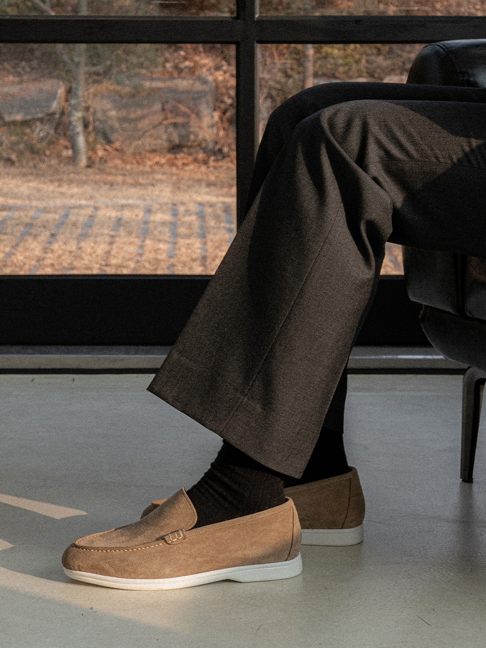 Resort Loafers #502W [Taupe suede]