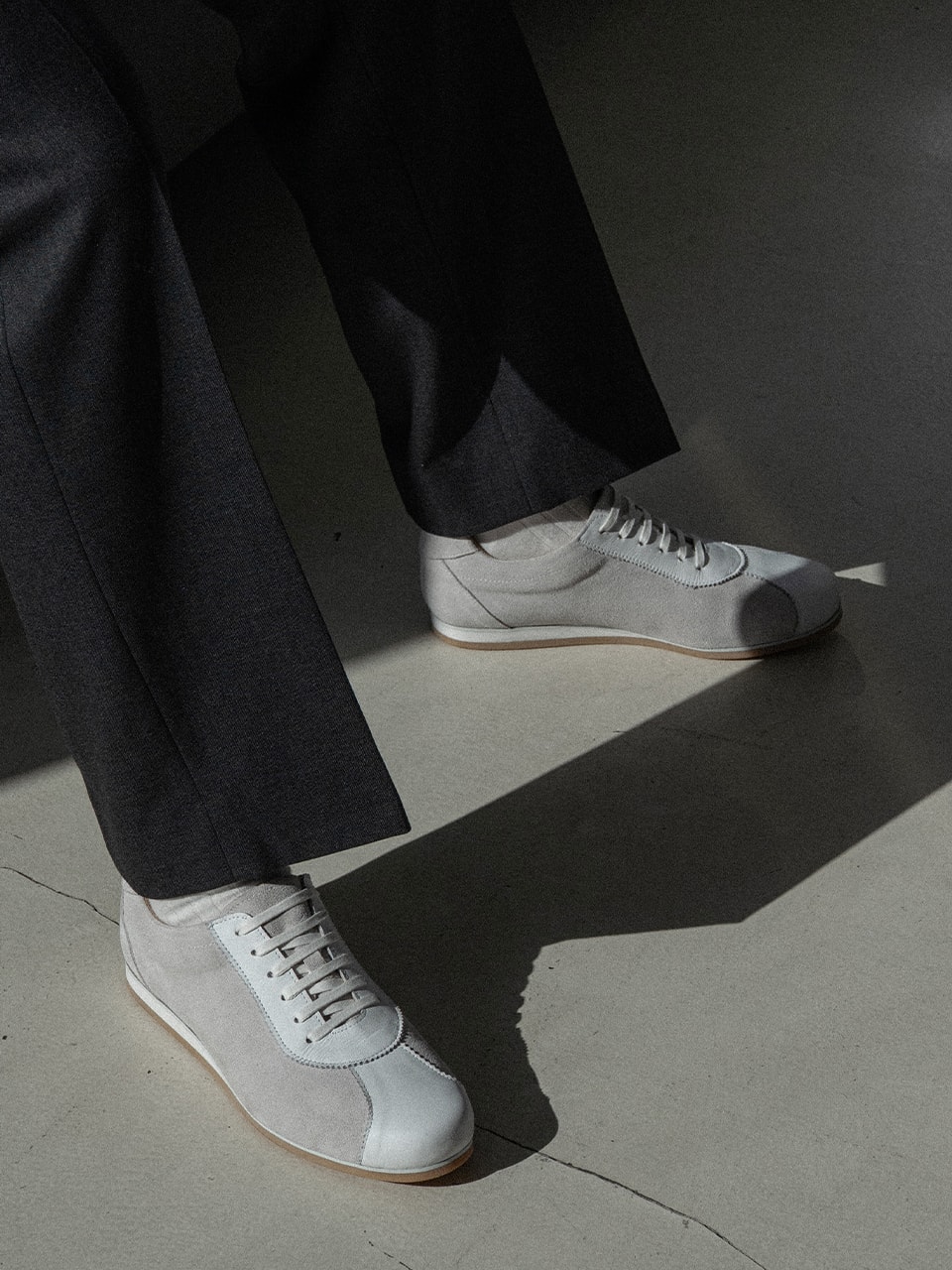 Urban Sneakers #1380 [White suede]