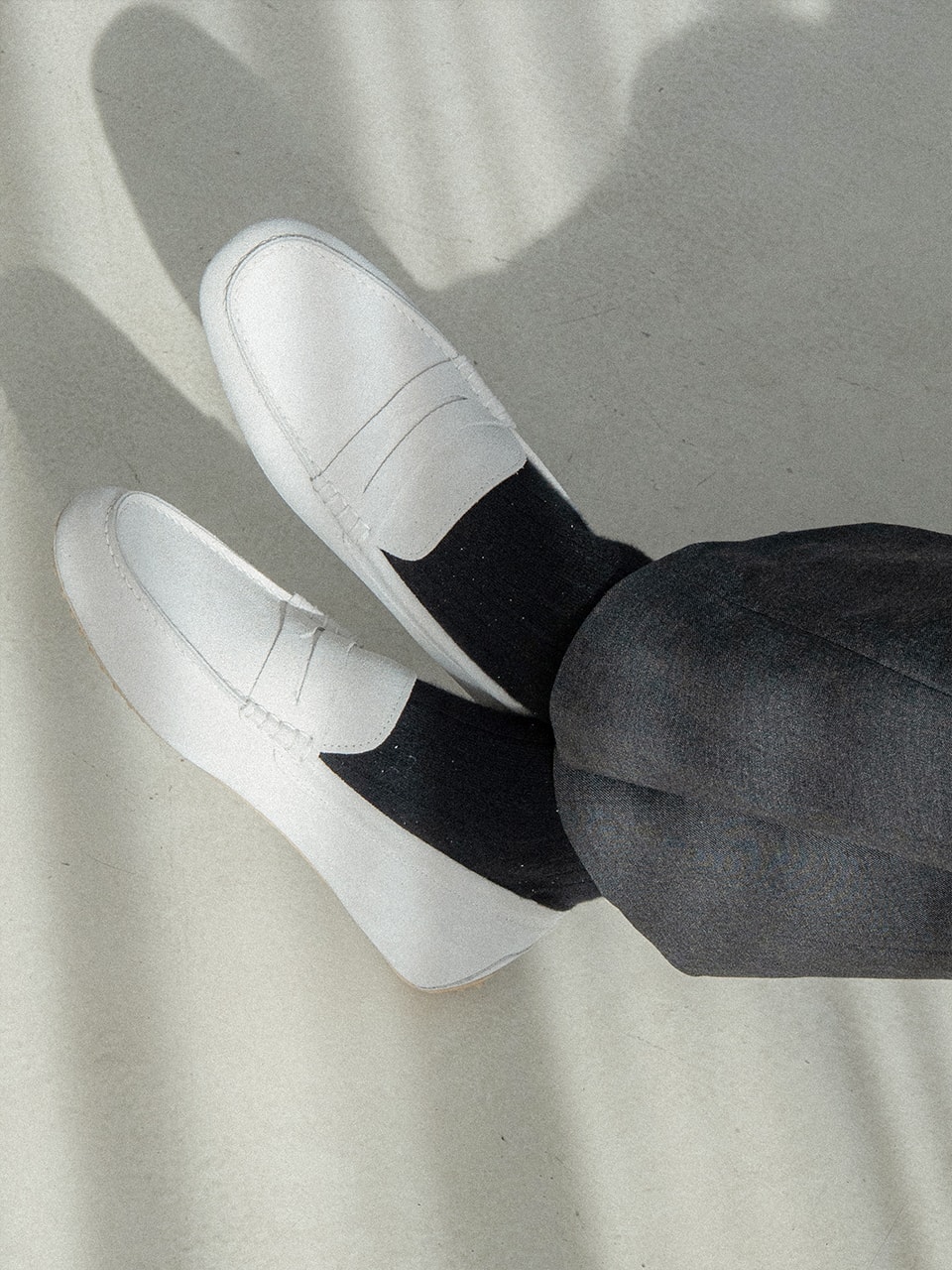 Driving Shoes #600 [White suede]