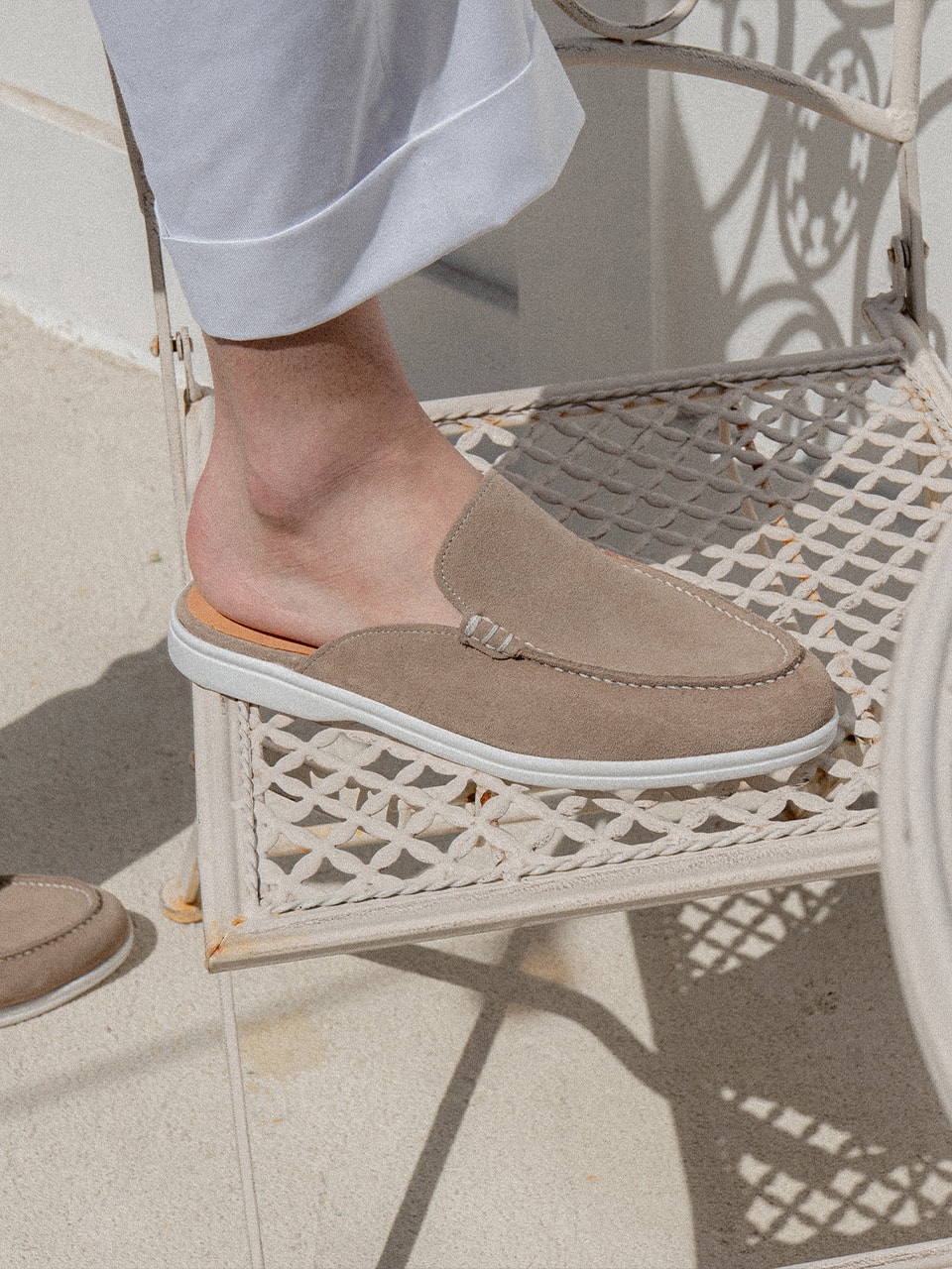 Resort Mules #4413W [Taupe suede]