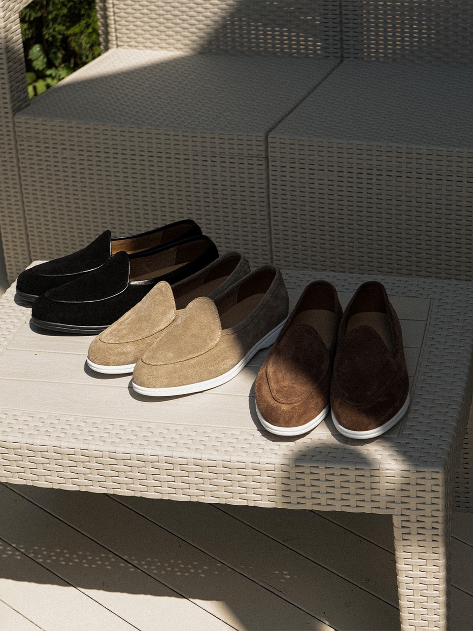 Resort Belgian Loafers #4400W [Taupe suede]
