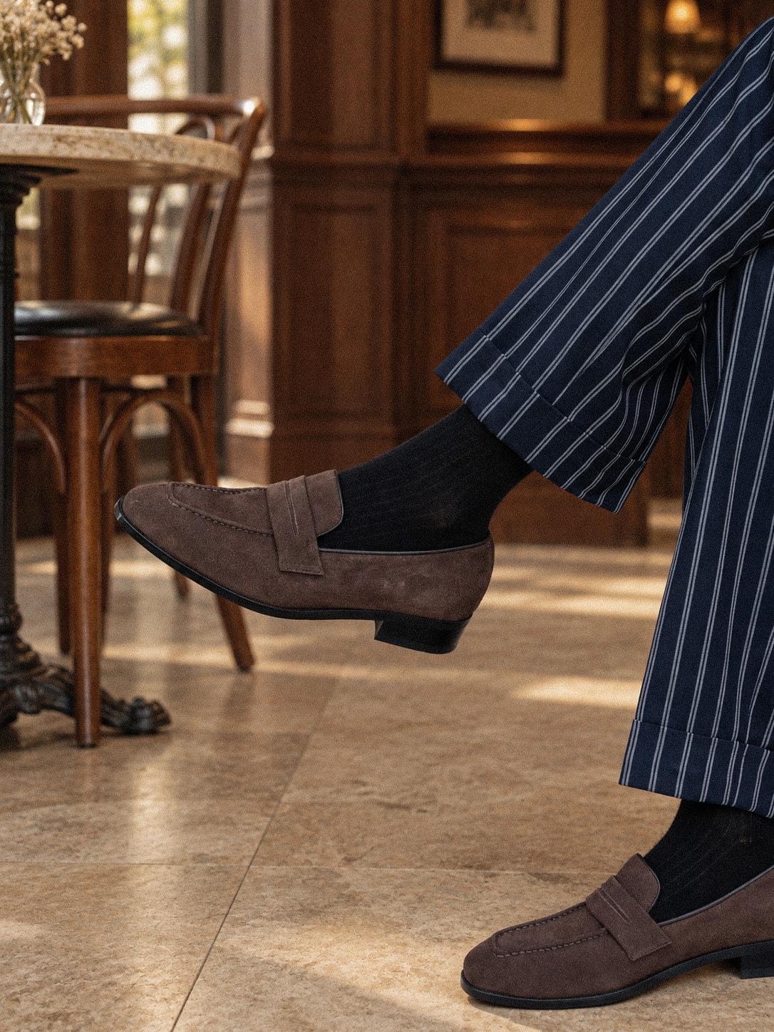 Ardor Loafers #1001 [Dark brown suede]
