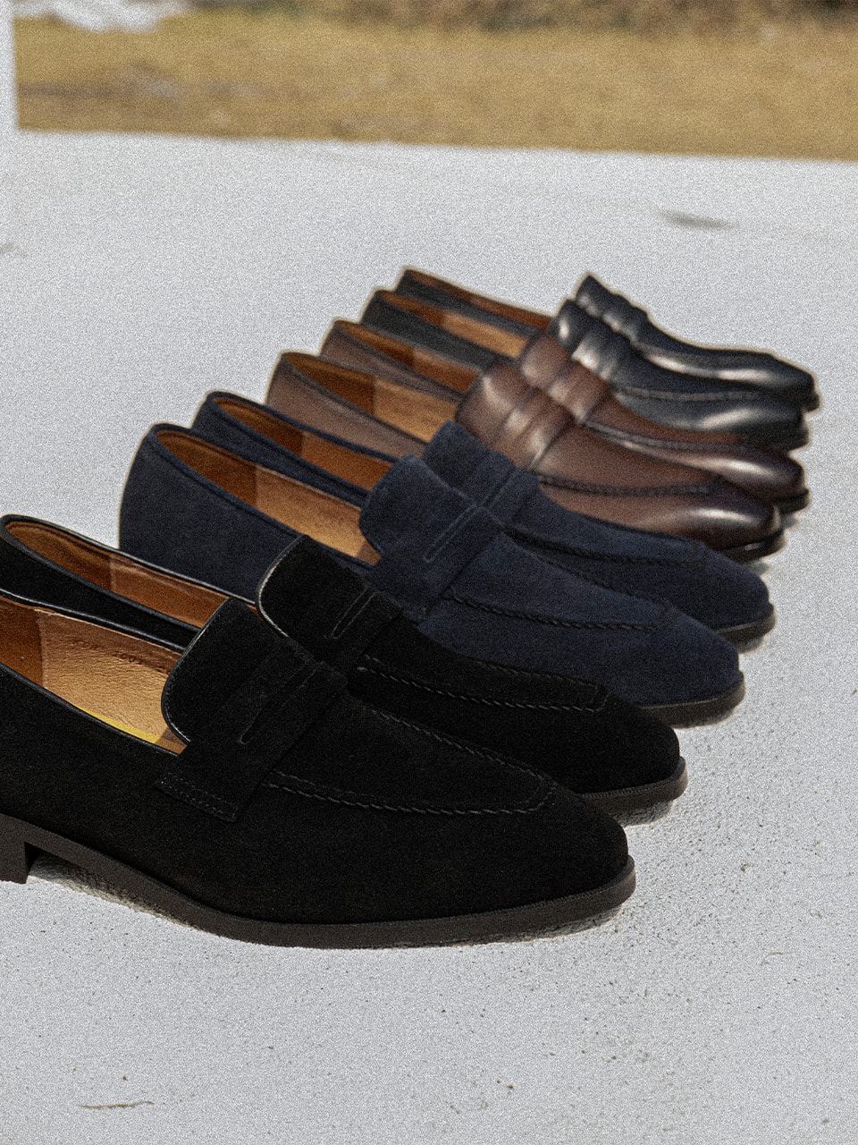 Ardor Loafers #1001 [Black suede]