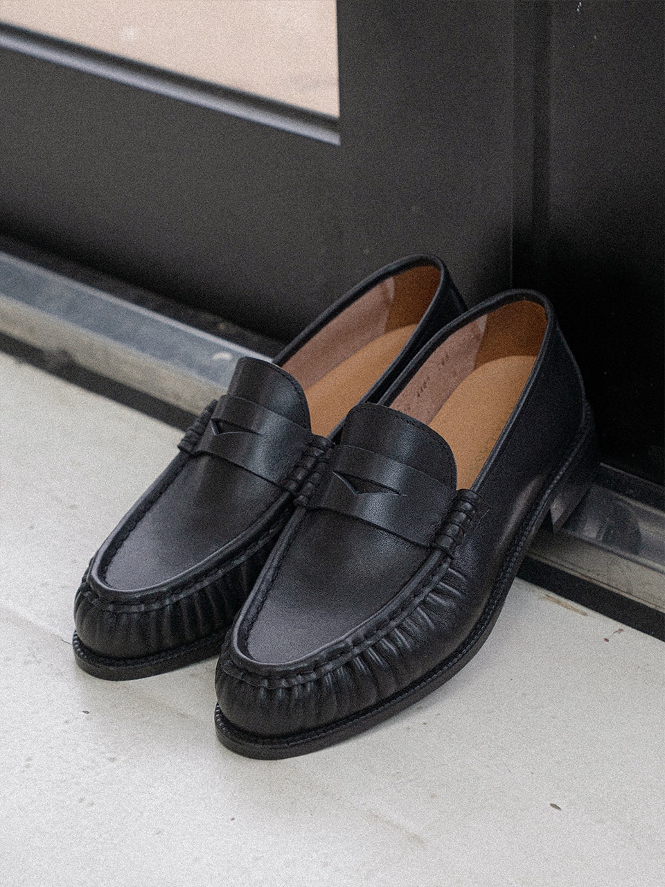 Cimer Shirring Loafers #4411 [Black]