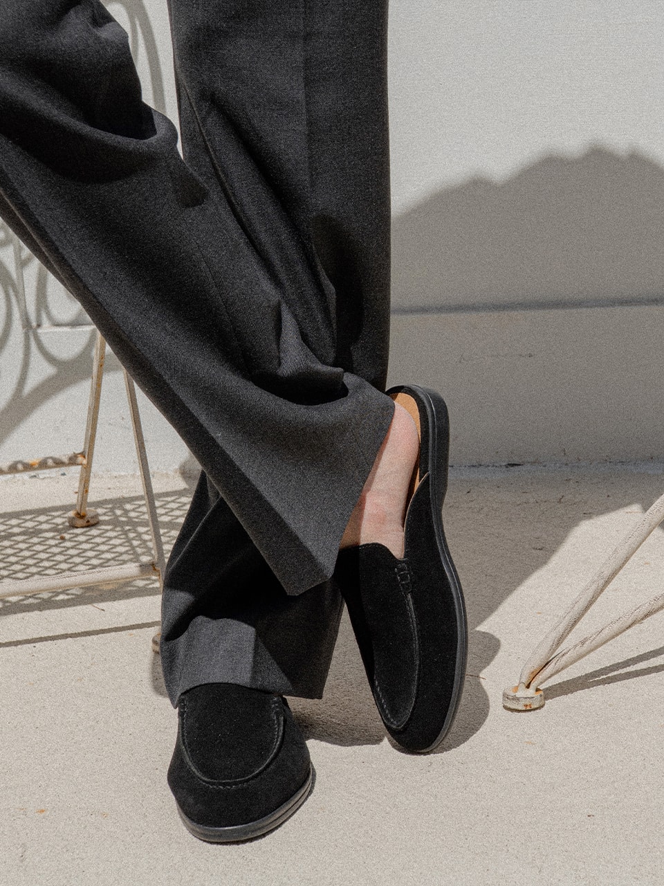 Resort Mules #4413B [Black suede]