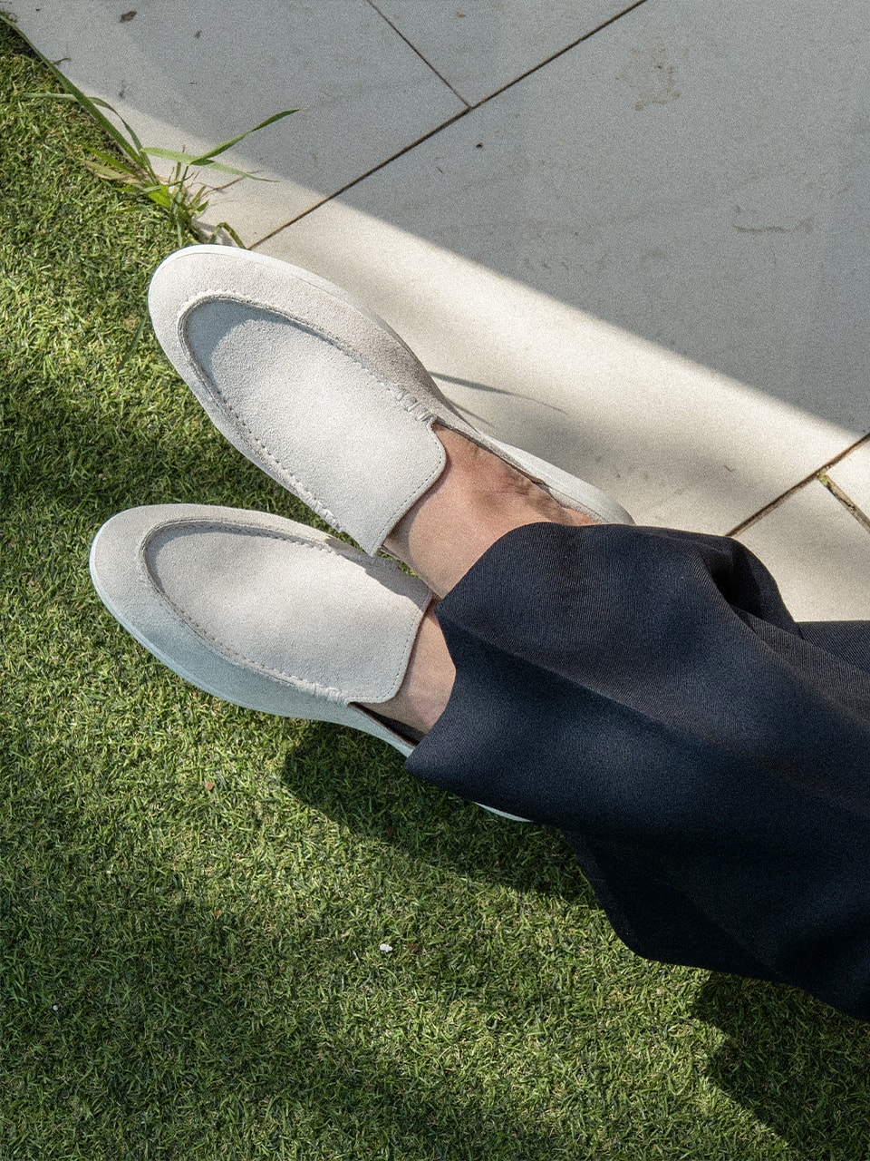 Resort Mules #4413W [White suede]