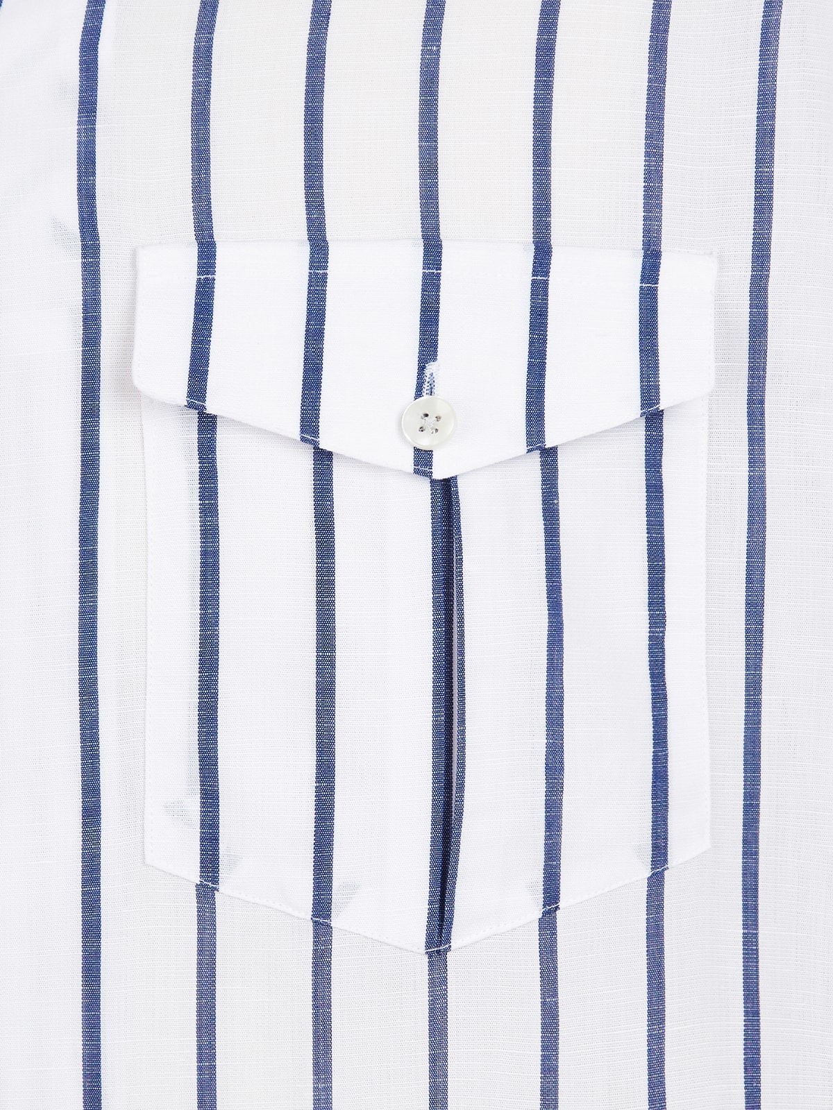 Italian Shirt #2 [Blue stripe linen]