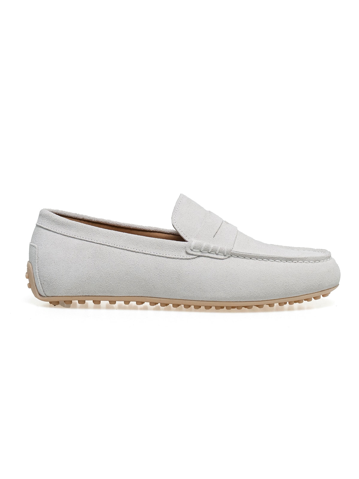 Driving Shoes #600 [White suede]