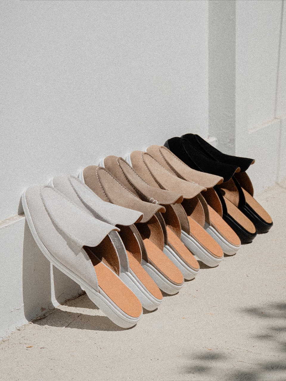 Resort Mules #4413W [White suede]