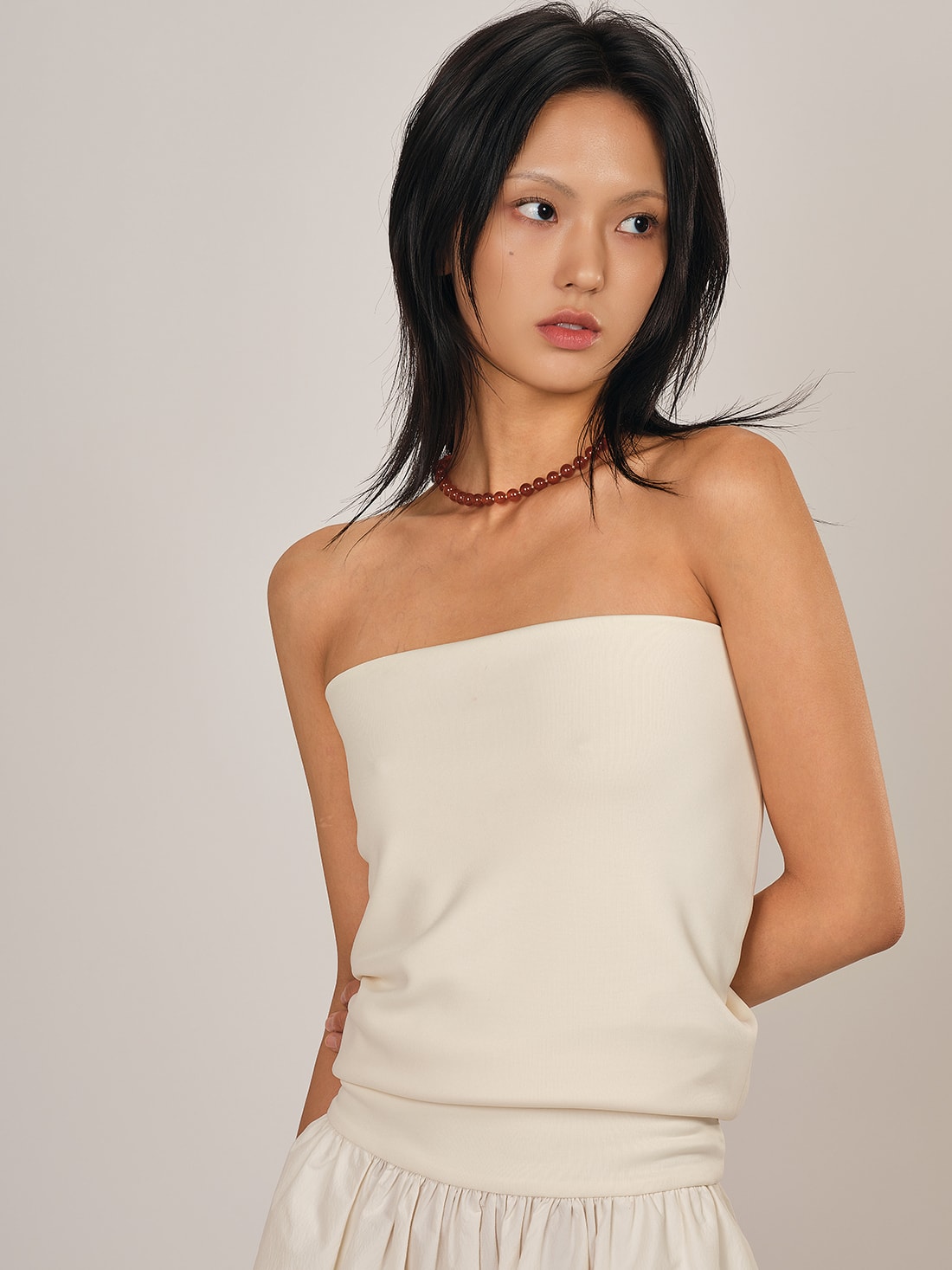 Mano necklace - Orange red