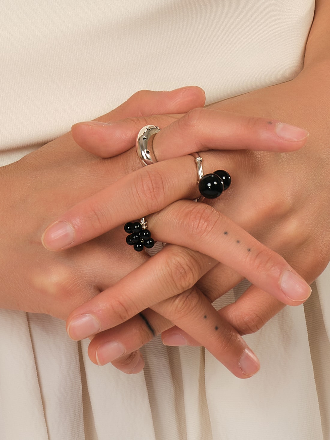 Black POP Ring - Onyx