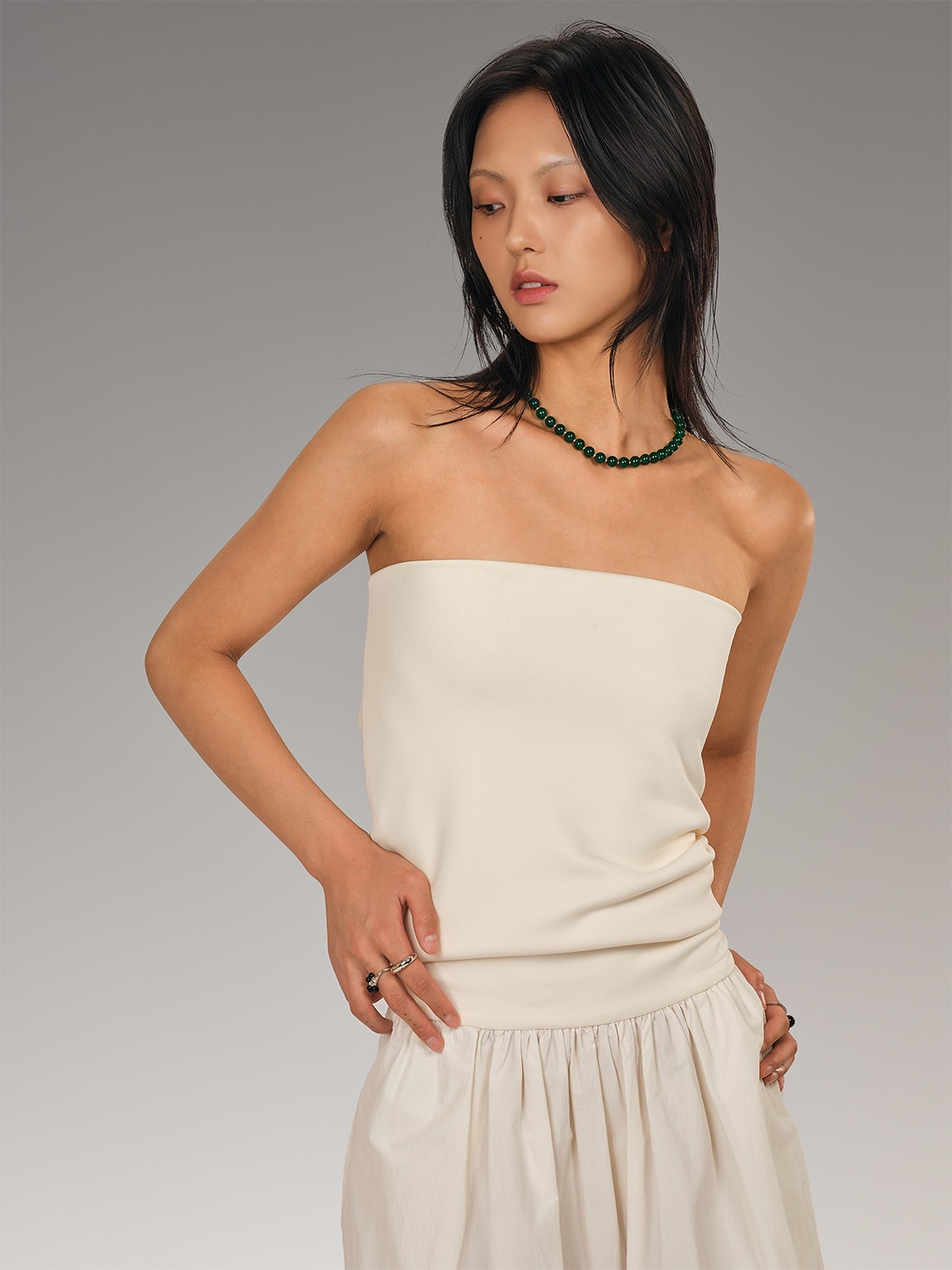 Mano necklace - green