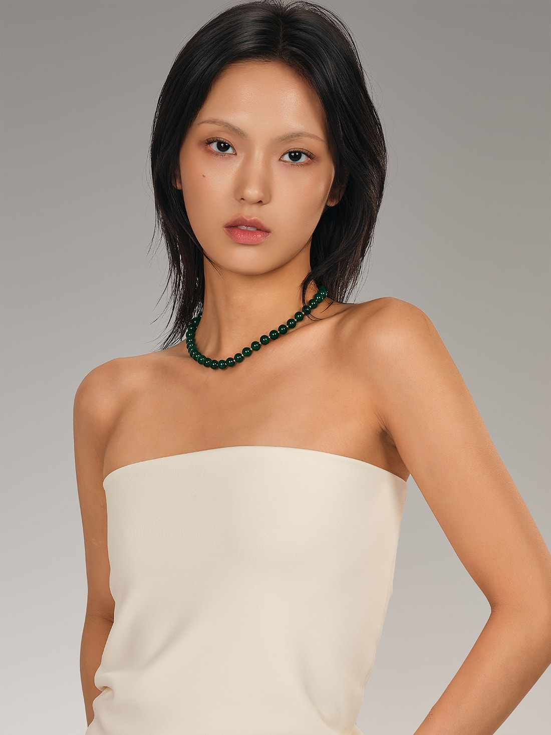 Mano necklace - green