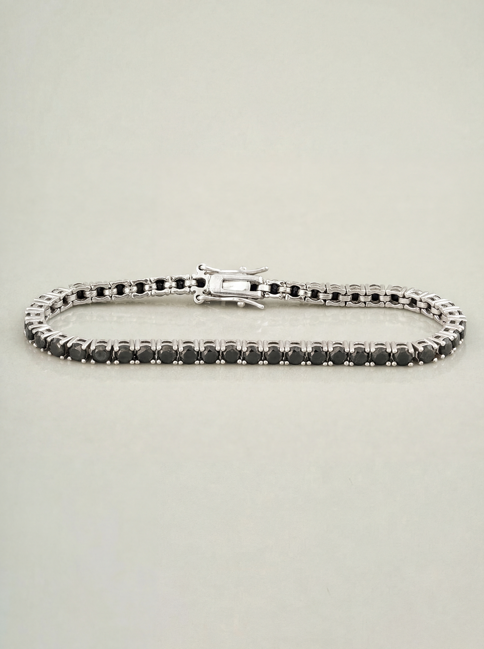 Black zirconia bracelet - 3mm