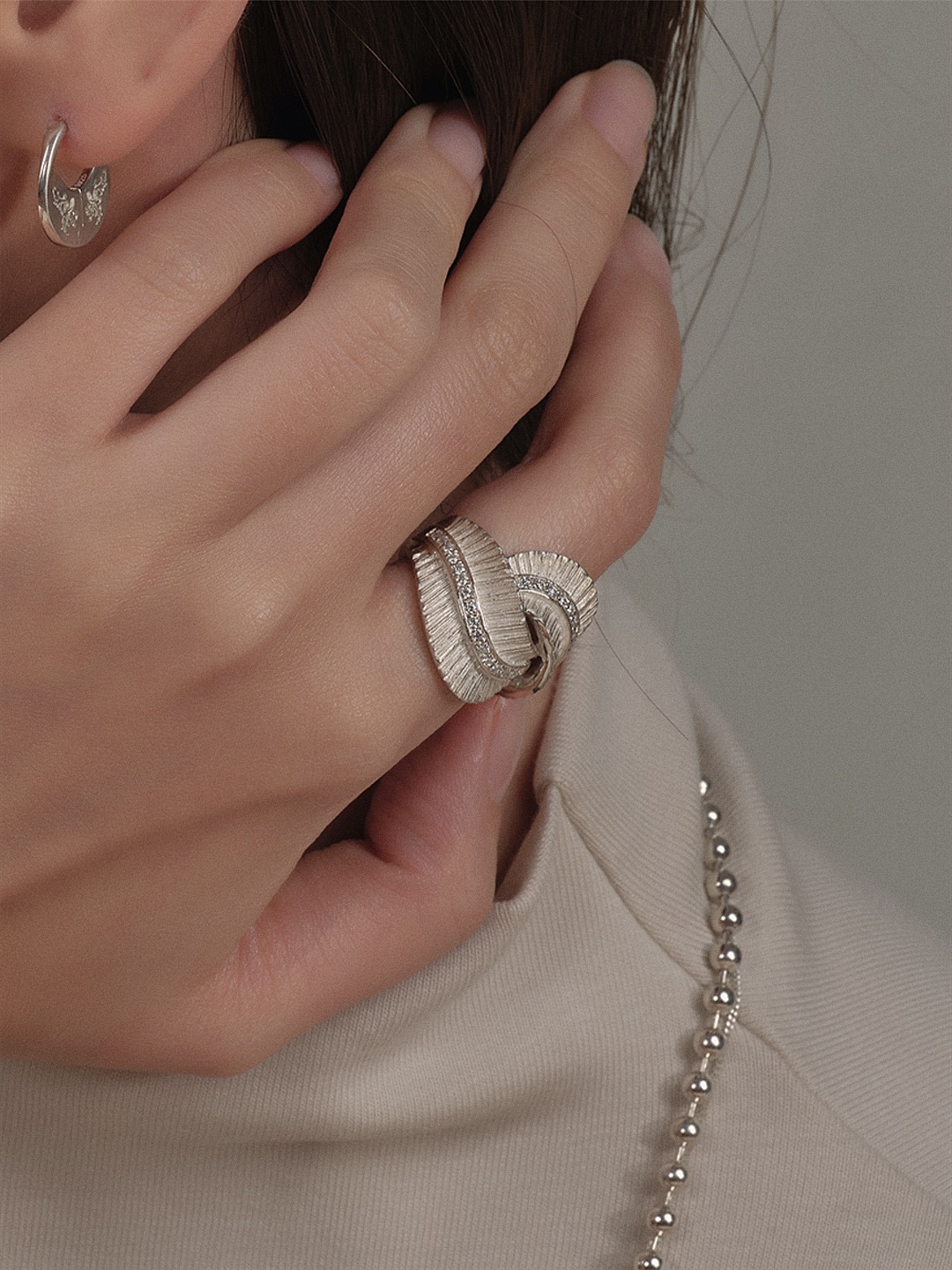 Feu ring - moissanite