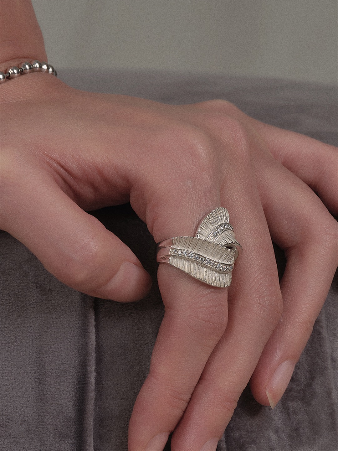 Feu ring - moissanite