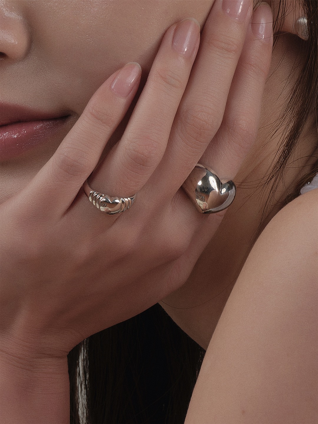 Heart wings ring