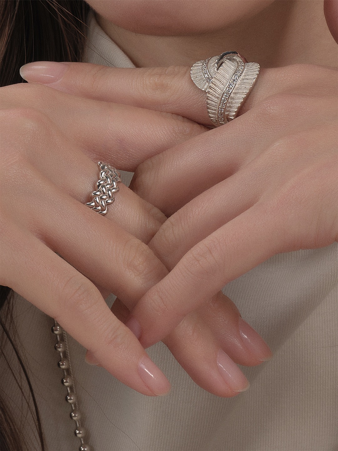 Tie button ring