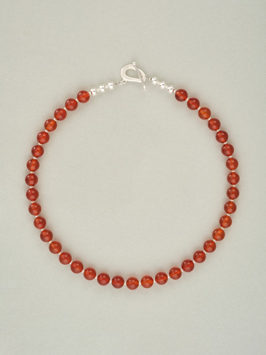 Mano necklace - Orange red