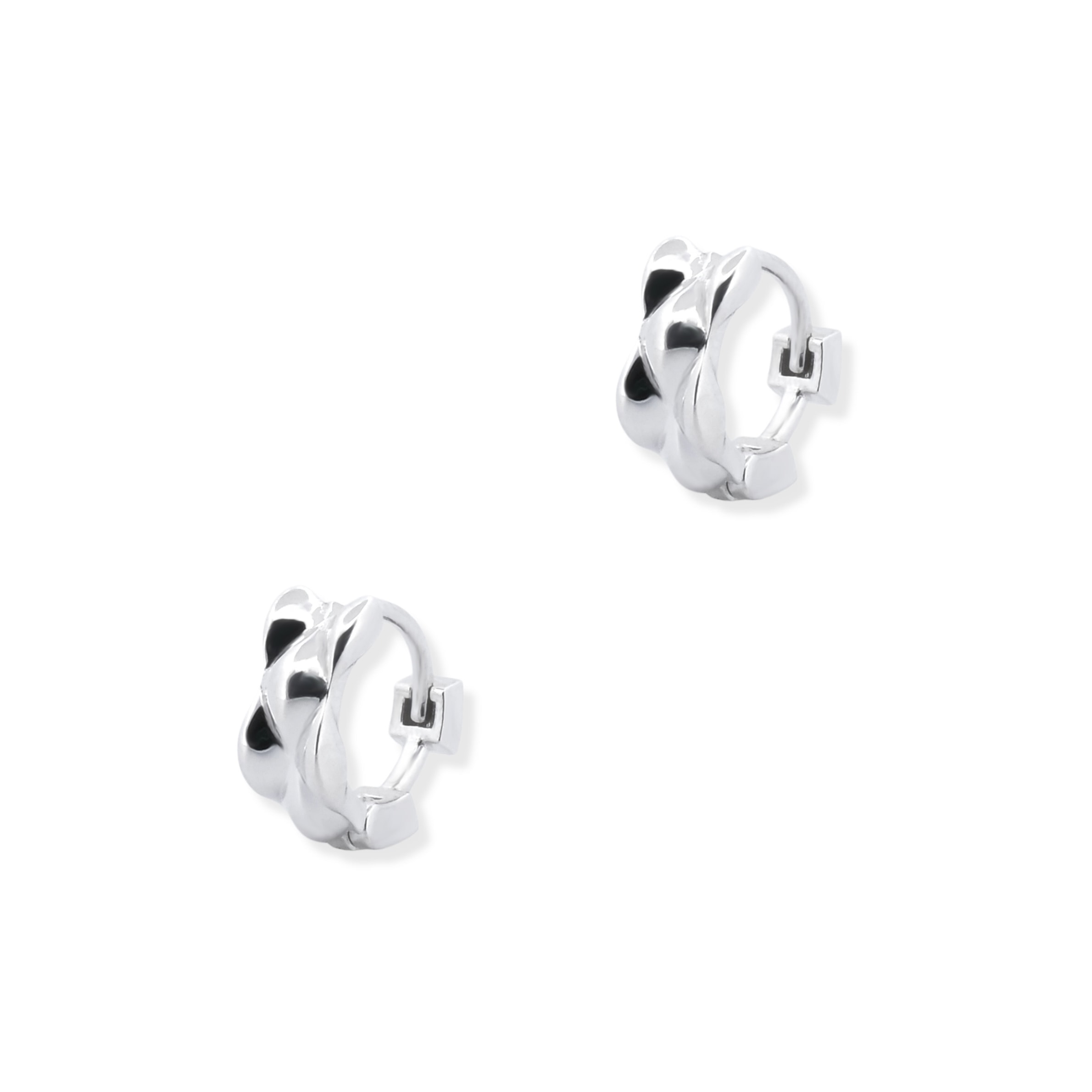 Tufted Huggie Earrings