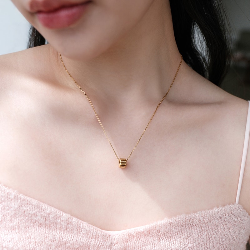 Essential M.M. Pendant (14K Gold Plated)