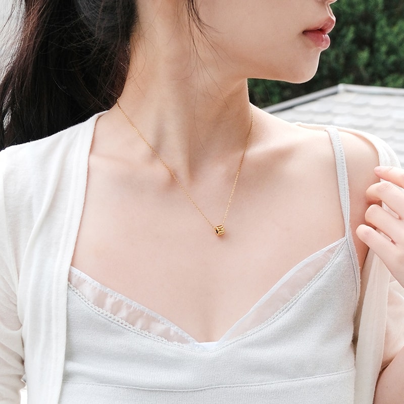 Essential M.M. Pendant (14K Gold Plated)
