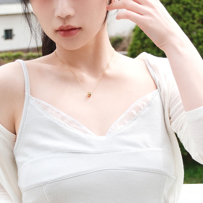 Essential M.M. Pendant (14K Gold Plated)