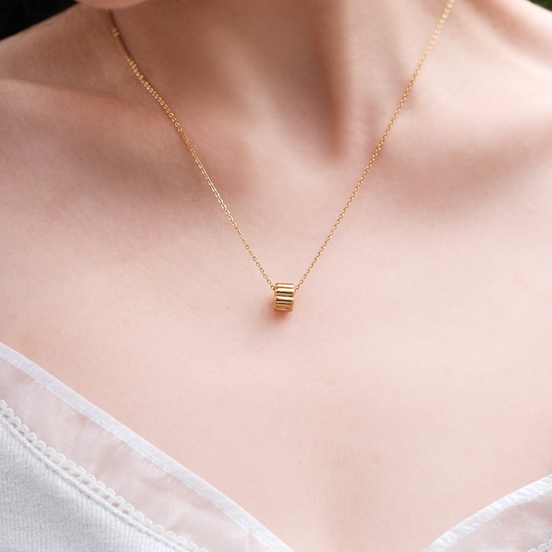 Essential M.M. Pendant (14K Gold Plated)