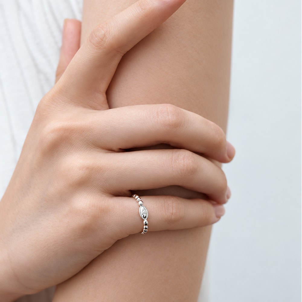 Sparkle oval ring