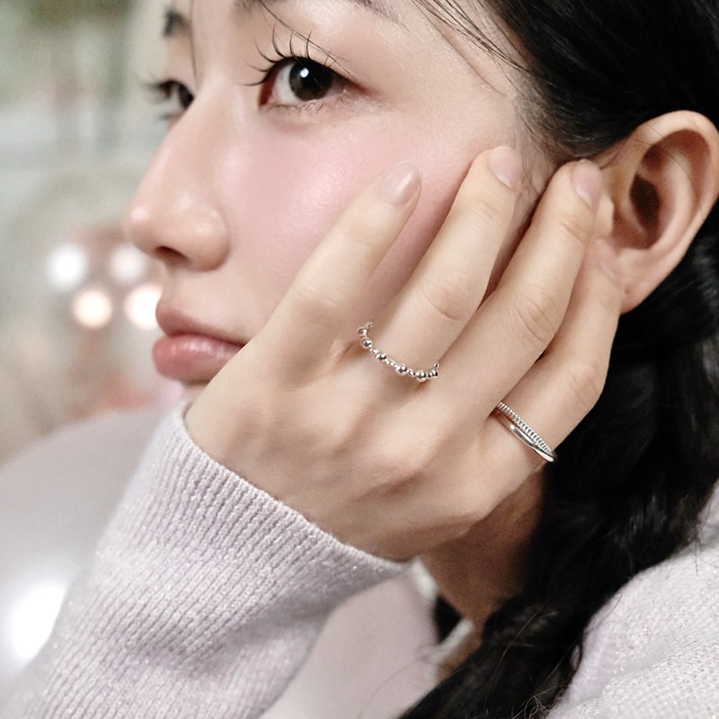 Pebble Bead Ring