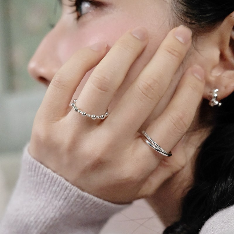 Pebble Bead Ring