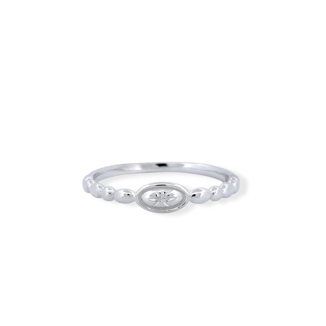 Sparkle oval ring